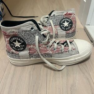 Limited edition vintage high top converse. Wore 3 times.